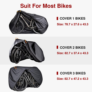 Housse de vélo pliable pour vélo de montagne, imperméable, anti-poussière, protection contre la pluie, pour l'extérieur et l'intérieur, en Oxford - Product Image 3
