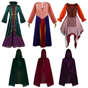 Robe de cosplay Witches Gone Wild 2, costume médiéval d'Halloween, cape en velours, tenue de scène pour jeu de rôle - Product Image 1