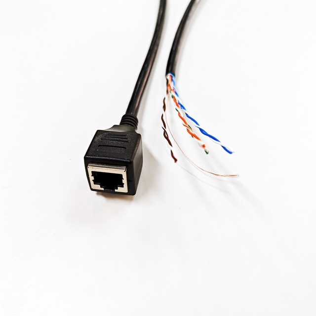 RJ45 Ethernet Lan Female Connectors Network Extension Cable UTP Rj45 cat 5e Short Cable PVC Twisted Pair Cable 8 Cores 4PR*28AWG
