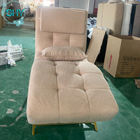 Table de massage moderne incurvée avec matelas en mousse, fauteuil inclinable Tophatter, chaise longue pour extensions de cils, table de massage