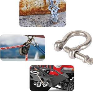 Grilletes Tipo D de Acero Inoxidable 304 en Forma de Arco con Pasador de Rosca Pulido, Capacidad de Carga de 5 Toneladas para Aplicaciones de Aparejos - Product Image 4