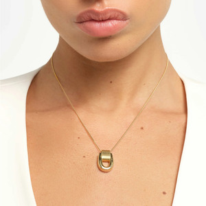 Collar de Oro Vermeil de 18k y Plata de Ley, Joyería de Moda, Collares Resistentes al Deslustre, <span class=keywords><strong>Precio</strong></span> al por Mayor, Plata de Ley, Estilo Hiphop, Boda - Product Image 2