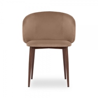 Chaise de salle à manger moderne et durable en velours avec pieds en métal pour la maison, les bars, les hôtels et les restaurants – Vente en gros Chine
