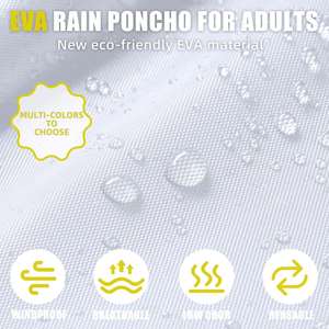 Custom Logo Emergency Transparent Disposable Eco-Friendly Breathable Windproof Quick Dry Lightweight Waterproof Rain Ponchos - Product Image 4