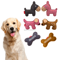 Juguetes para Perros de Cuero Genuino Resistente, Juguetes Masticables de Piel de Vaca Resistentes a Mordidas