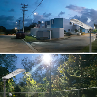 Contrôleur solaire MPPT en silicium monocristallin IoT, indice de protection IP65, lampadaire LED 120W avec construction en alliage d'aluminium