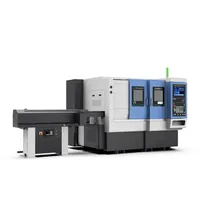 Torno de Cama Inclinada de Doble Tipo con PLC