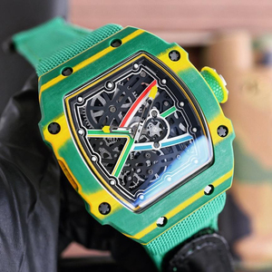 Reloj Mecánico Deportivo para Hombre, Diseño de Esqueleto, con Detalles Coloridos, Superventas - Product Image 3