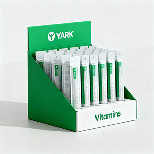 Boîtes d'affichage en carton ondulé personnalisées recyclées avec carte de tête pour l'image de marque, emballage de boîte en étain pour étagère de vente au détail - Product Image 4