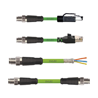 Cable conector blindado RJ45 M8/M12 Cat5e 6A para EtherCAT, Profibus, ProfiNet, CC-Link de SVLEC para la industria automática