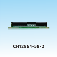Modul LCD COG ChuanHangDisplay CH12864-58-2 2,8 Inci 128X64 Layar LCD LED Backlight Pabrik dengan Kecerahan yang Dapat Disesuaikan ST7565R FPC
