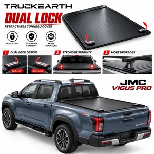 ฝาปิดกระบะท้ายแบบม้วนเก็บได้ด้วยมือสำหรับรถกระบะ JMC Vigus Pro พร้อมระบบปลดล็อคคู่ สามารถปลดล็อคได้ทั้งสองด้าน - Product Image 1