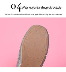 Chaussures de Danse Princesse pour Enfants en Gros de Guangzhou, Chaussures Plates de Fête pour Filles avec Nœud Pailleté Doux, Chaussures Décontractées pour Enfants - Product Image 5