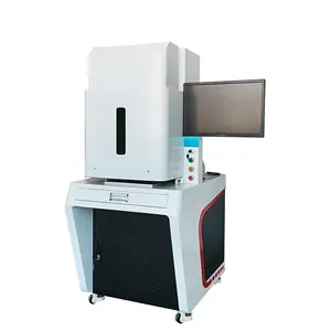 Laser UV Laser đánh dấu Máy khắc khắc khắc cho chai nhựa thủy tinh Acrylic gỗ da