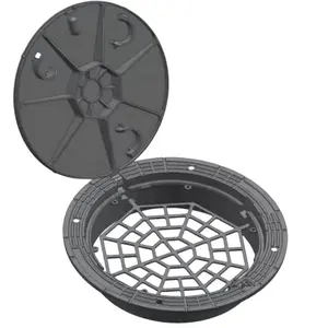 Best Selling Heavy Duty Durable Using Sewer Manhole Cover Ductile Cast Iron Customized Casting EN124 For Sidewalk Parking
