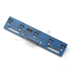 Module de capteur de suivi de ligne à 5 canaux Tcrt5000l infrarouge pour projets de robotique DIY - Product Image 1