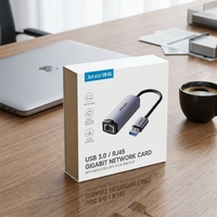 NYT F104 Adaptor Konverter LAN RJ45 Kabel USB Berbahan Aluminium Alloy 10/100Mbps untuk Laptop Eksternal Tersedia
