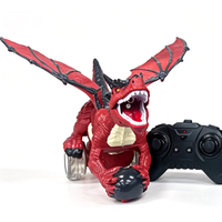Coche de Acrobacias RC de Dinosaurio Personalizado con Pulverizador, Movimiento de Cabeza, Derrape, Giro, Luz y Música - Plástico Ecológico, Eléctrico para Niños, Listo para Usar, 10-20m