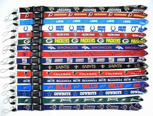 Iş kimliği ve cep telefonları için anti-kayıp özelliği ile NFL amerikan futbol kulübü Polyester uzun uzunlukta toka kordon - Product Image 4