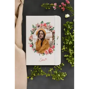 Carnet en cuir thermo personnalisé avec insertion de photo personnalisée, coffret cadeau personnel 1 - Product Image 1