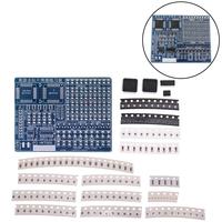 SMD NE555 CD4017 회전 점멸 LED 부품 SMT LQFP44 납땜 연습 보드 전자 회로 트레이닝 스위트 DIY 키트