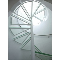 Escalier en colimaçon d'occasion DAIYA à vendre avec garde-corps en acier et garde-corps en verre