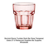 Verre à whisky Bormioli Rocco Pink Rock 27 cl en verre trempé H 9,3 cm Ø 8,4 cm