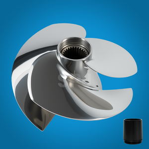 Pièces de moteur BRP Rotax en acier inoxydable poli à 3 pales, nouvelles pièces Seadoo 161 mm 14/19 Impeller pour <span class=keywords><strong>jet</strong></span> <span class=keywords><strong>ski</strong></span> - Product Image 6