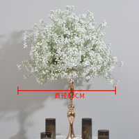 Boule de fleurs artificielles en gypsophile souple, nouveau design, pour décoration de table de mariage et allée centrale - Vente en gros