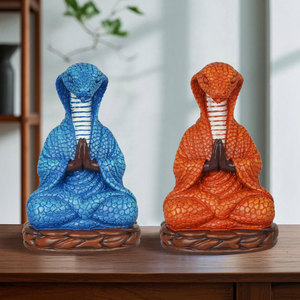 Ornement <span class=keywords><strong>de</strong></span> serpent en résine pour la <span class=keywords><strong>méditation</strong></span>, posture assise, animal, décoration <span class=keywords><strong>de</strong></span> bureau, <span class=keywords><strong>de</strong></span> maison, <span class=keywords><strong>de</strong></span> bibliothèque - Product Image 2