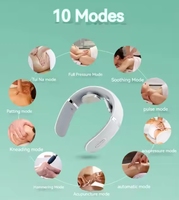 Intelligente Schmerz linderung Elektronische TENS-Zervix massage Elektrische tragbare Wärme vibration Mini-Puls-Nacken-und Schulter massage gerät