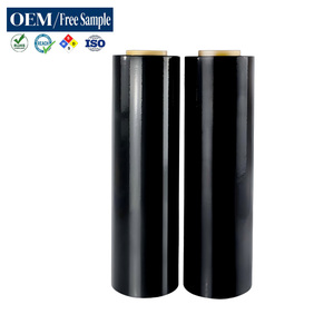 Envoltura Elástica de Polietileno Negra de 80 Gauge, <span class=keywords><strong>600</strong></span> mm x 50 kg, Brillante, Suave, Resistente a la Humedad, para el Transporte de Mercancías de Alto Valor - Product Image 2