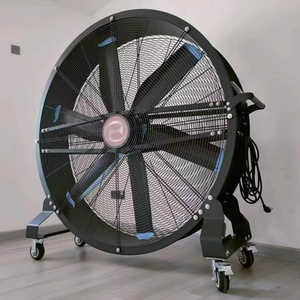Ventilador de Tambor Industrial de Alta Velocidad de 1.5m (5 Pies), Ventilador Portátil Silencioso para Gimnasio, Ventilador de Pedestal para Exteriores - Product Image 1