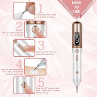 Kit de Eliminación de Verrugas y Marcas en la Piel con Lápiz Láser Recargable por USB con Pantalla LCD, Crema Efectiva, Máquina Portátil de Cuidado Personal y Belleza