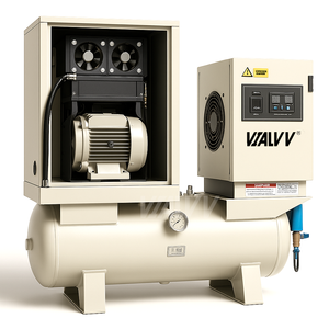 Minyak 3hp 5hp 10hp 15hp 20hp bebas gulir sekrup kompresor udara bebas minyak 2 3 4 5.5 7.5 11 15 KW HP - Product Image 1