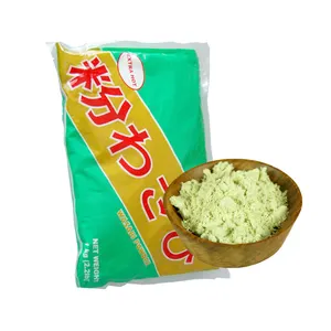 Poudre sèche de wasabi de poudre de rhizomes de wasabi de style japonais d'approvisionnement d'usine 1 kg par sac