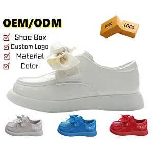 G.DUCK COOL 2024 New Releases Hot Styles Children Dress Sneakers Girls Fashion Bowknot Leather Shoes Kids Dress Shoes