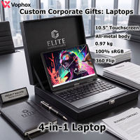 Ordinateur portable professionnel OEM personnalisé 10,5 pouces, écran tactile métallique 360° °   Ordinateur portable rotatif 4-en-1 Intel N150 pour cadeaux d'entreprise