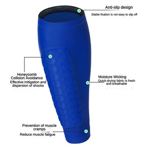 Hot Bán Tùy Chỉnh Logo Tổ Ong Chống Va Chạm Bóng Đá Miếng Đệm Ống Chân & Bê Bảo Vệ Đàn Hồi Đóng Cửa Bảo Vệ Chuyên Nghiệp - Product Image 3