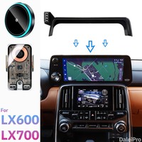 Support de chargeur de téléphone sans fil pour voiture Lexus LX600/LX700 2022-2026, avec rotation réglable, mains libres pour la charge du téléphone