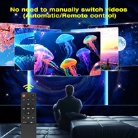 Projecteur LED Holographique 3D Dynamique Lampe Planétarium Étoiles Univers Vidéo 4K HD Lumière Blanche Chaude Veilleuse Ambiance Moderne Connectée pour la Maison