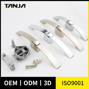 Tanja Kẽm Hợp Kim Đồ Nội Thất Công Nghiệp Keyless Cửa Tủ Ngắn Cong Arc Báo Chí Xử Lý Nút Kéo Bắt Khóa Cho Hàng Không Vũ trụ - Product Image 2