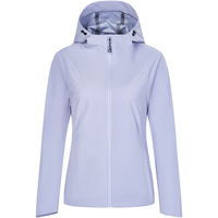 Blouson bomber réversible imprimé pour femme, coupe-vent, imperméable, respirant, à capuche, coupe classique, automne-hiver, avec logo