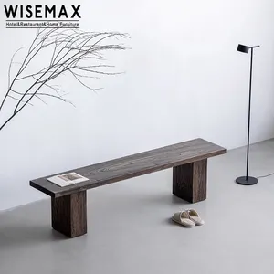 विसममैक्स फर्नीचर वेबी-साबी शैली ठोस लकड़ी के कमरे के लिए लकड़ी की सीट डिजाइन के साथ बगीचे के रहने वाले कमरे के लिए