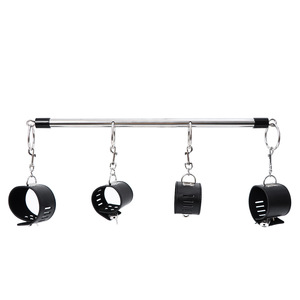 Fabricante de juguetes para adultos que utilizan esposas y grilletes para piernas de tubo de acero inoxidable, desmontables y fijos. Venta al por mayor. - Product Image 3