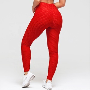 Femmes Taille Haute Pantalons De Yoga de <span class=keywords><strong>Sport</strong></span> <span class=keywords><strong>D</strong></span>'entraînement Froncé Extensible En <span class=keywords><strong>Nid</strong></span> <span class=keywords><strong>D</strong></span>'<span class=keywords><strong>abeille</strong></span> Leggings - Product Image 6
