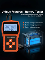 Probador de Batería de Coche MS309Pro Detector de Fallas OBD2 EOBD Escáner Lector de Códigos Herramienta de Diagnóstico Automotriz para Motor