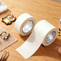 Ruban adhésif Perler Beads pour la pose de perles thermocollantes – Ruban de masquage blanc à forte adhérence, résistant à la chaleur, écologique et facile à déchirer