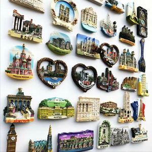 Customized Popular Locker <strong>Magnet</strong> 3d Souvenir City Refrigerator <strong>Magnet</strong> Resin <strong>Fridge</strong> <strong>Magnet</strong> for Kitchen Decoration PP Bag 500 Pcs - Product Image 1