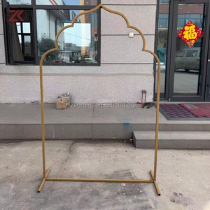 Arco Metallico Dorato ZKAI a Prezzo Conveniente, Struttura per Sfondo Matrimoniale Indiano, Decorazione per Eventi - Product Image 2